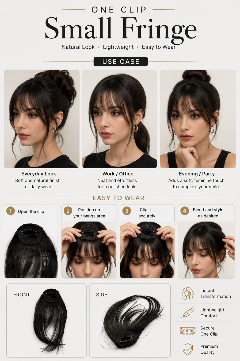 One Clip Small Fringe