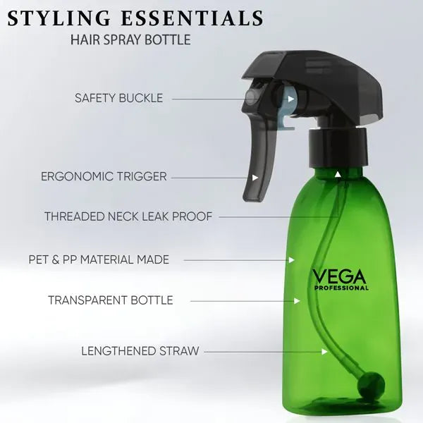 VEGA Hair Spray Bottle 200ml Green