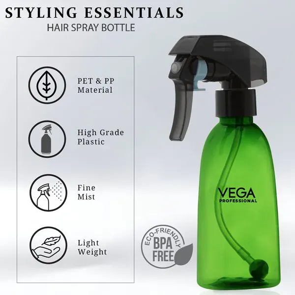 VEGA Hair Spray Bottle 200ml Green