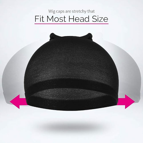 Black Wig Cap
